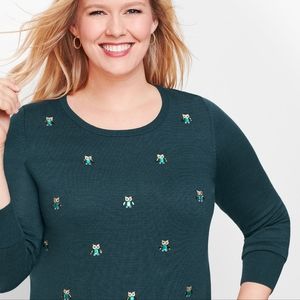 Talbots Owl Sweater